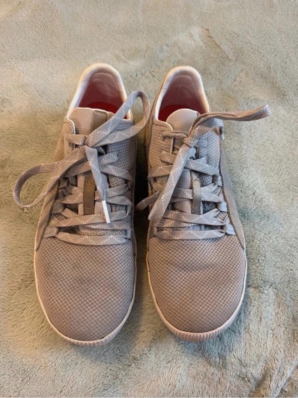 Sorel Women's Light Gray Mesh Lace-Up Sneakers